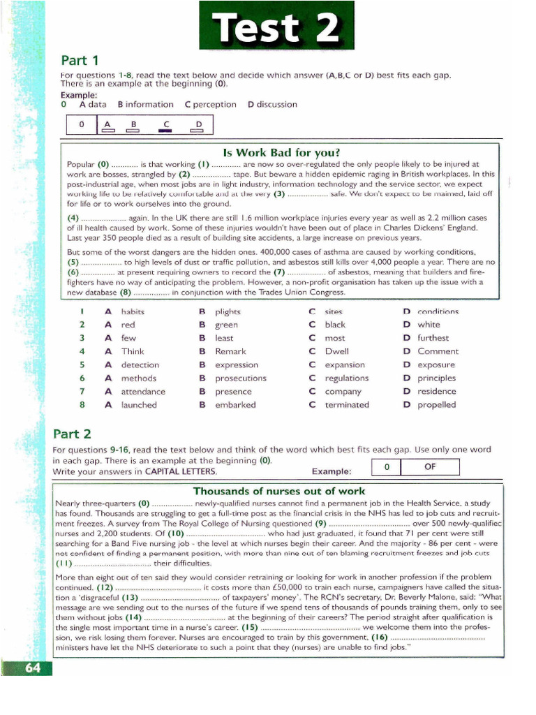CAE Practice Test 2 | PDF