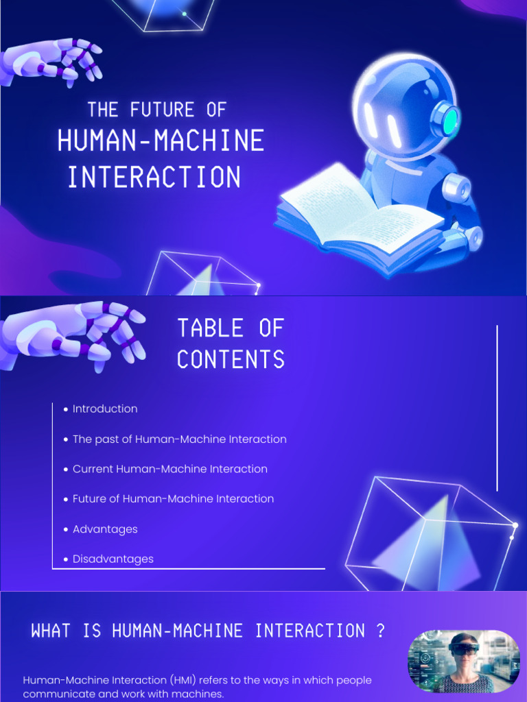 Future Trends in Human-Machine Interaction | PDF | Human–Computer ...