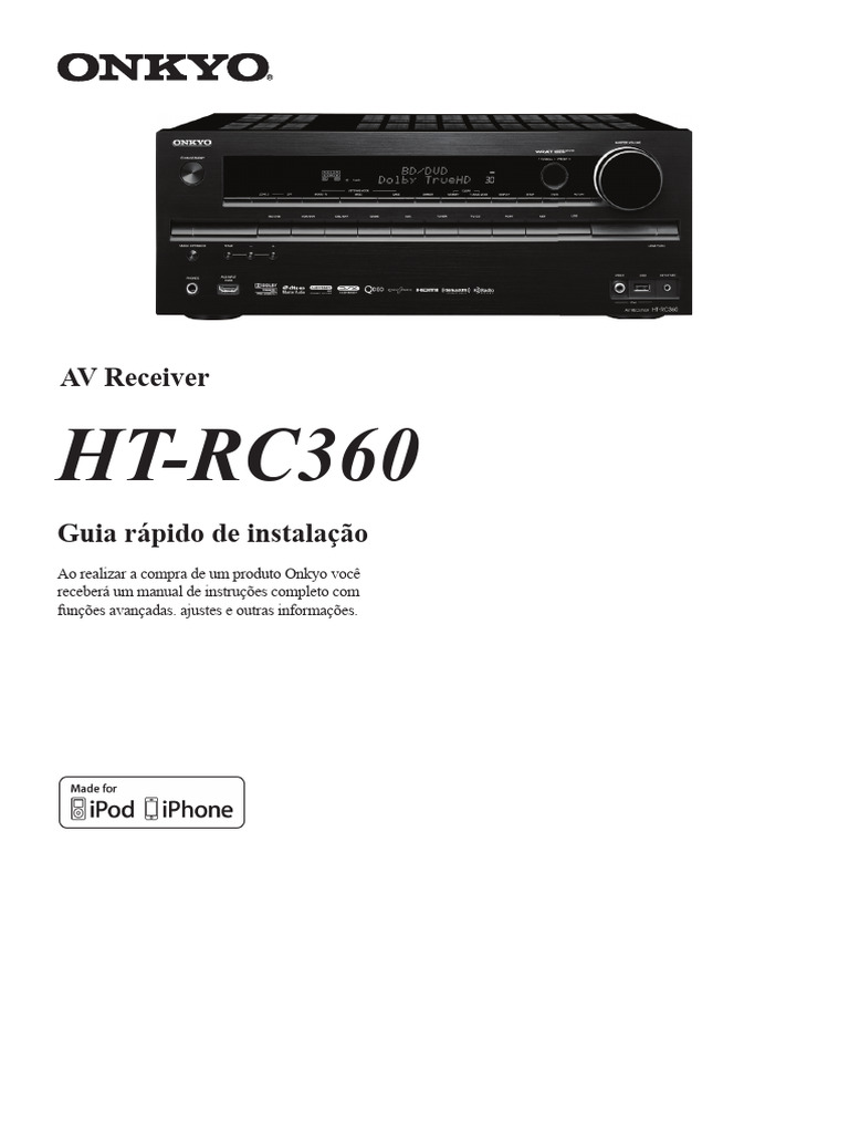 Instalação e Cuidados do HT-RC360 | PDF | HDMI | Conector elétrico