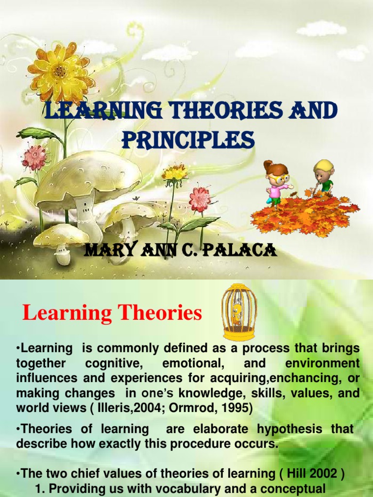 Learning Theories and Principles | PDF | Metaphysics Of Mind ...