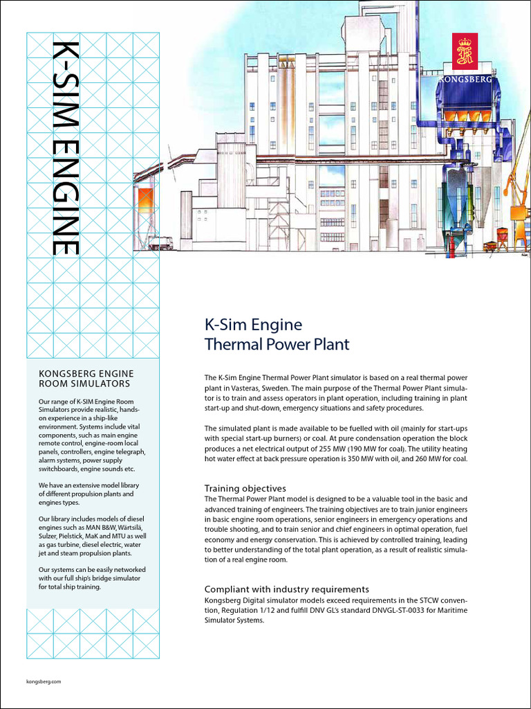 K-Sim Engine Thermal Power Plant Simulator | PDF | Boiler | Power Station