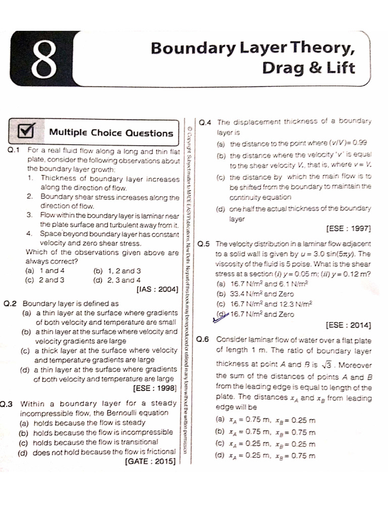 Ch-8 Boundary Layer Drag Lift | PDF