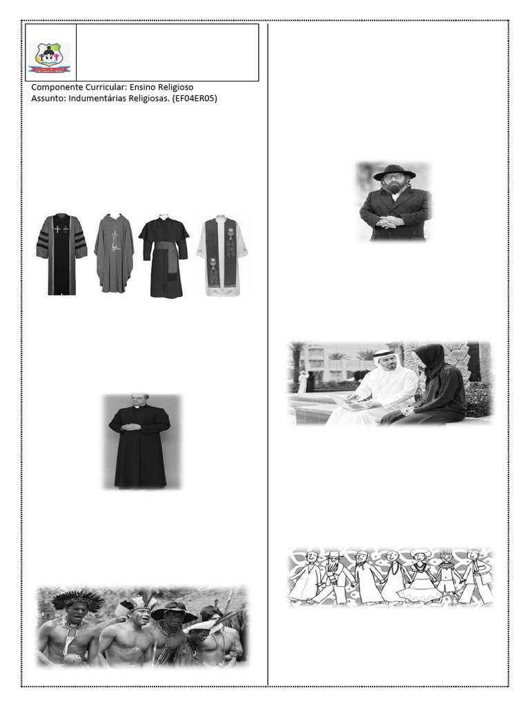Indumentárias Religiosas: Tipos e Significados | PDF | Roupas