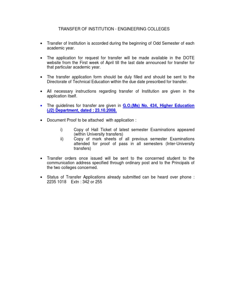 Engineering College Transfer Guidelines | PDF | Art