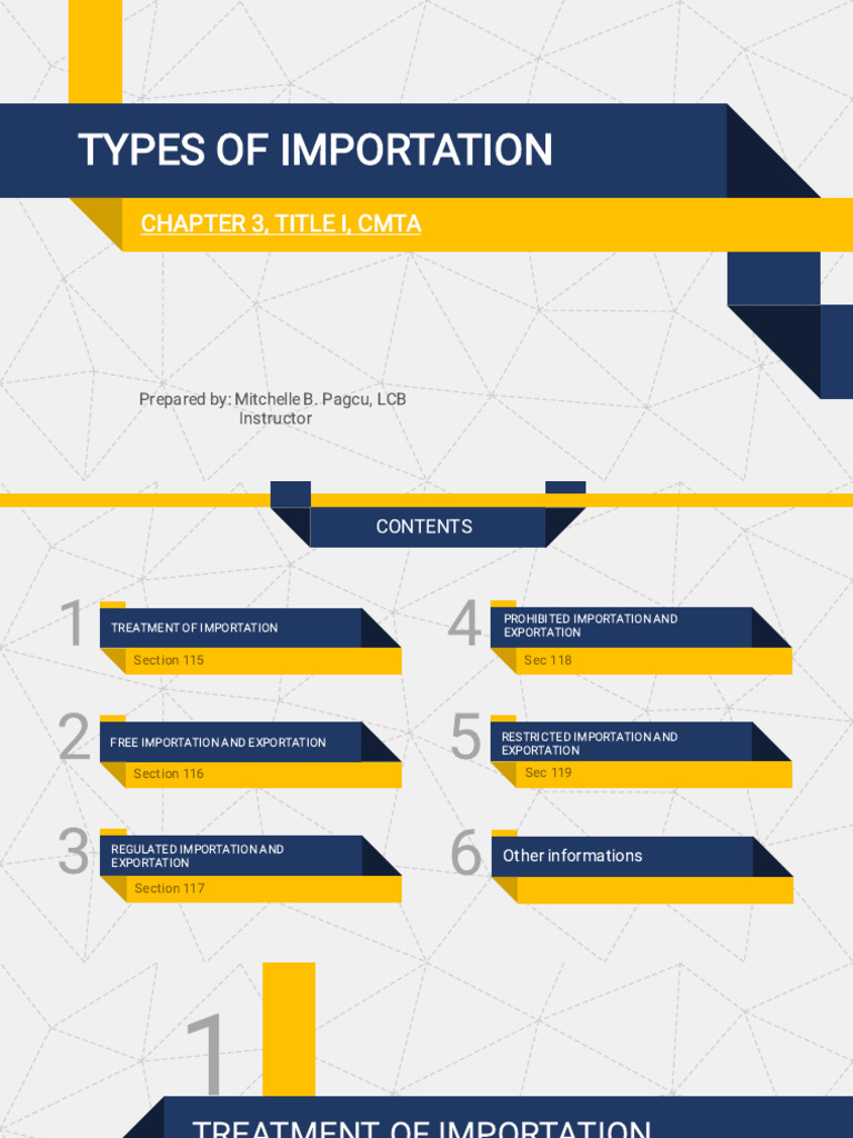 Importation Regulations in the Philippines | PDF | Customs | Regulatory ...