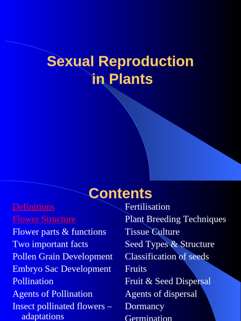 Plant Sexual Reproduction Explained | PDF | Flowers | Seed