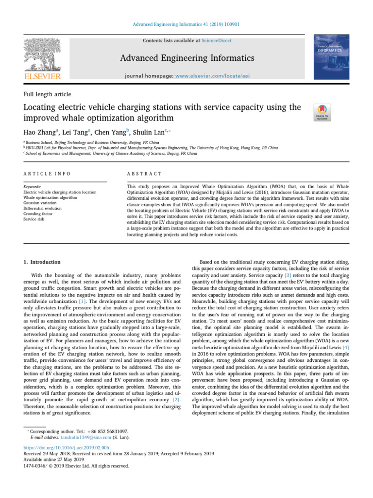 Optimizing EV Charging Station Locations | PDF | Mathematical ...