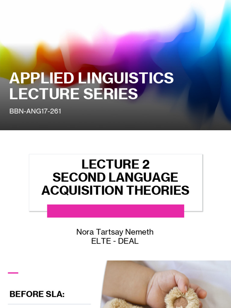 Linguistic Profile in SLA Theories | PDF | Second Language Acquisition ...