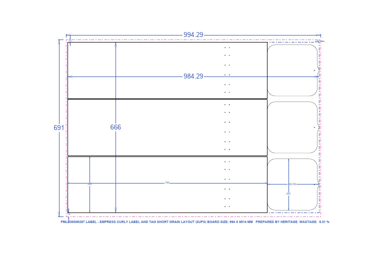 Empress Curly Label Layout Guide | PDF