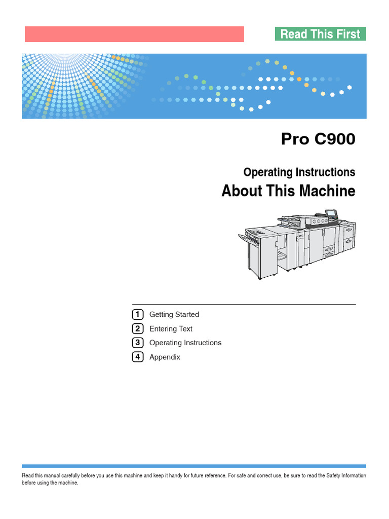 PRO C 900 Operations Manual | PDF | Login | Ac Power Plugs And Sockets