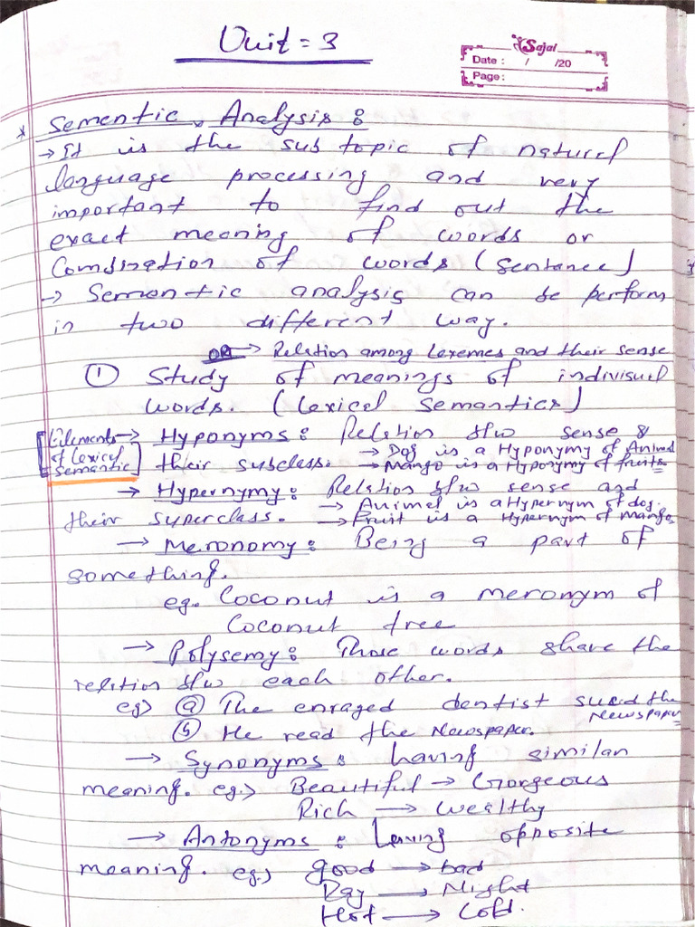 NLP Unit 3 | PDF