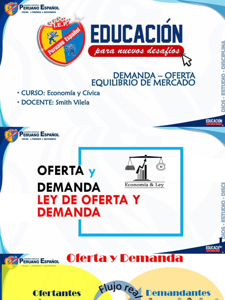 Oferta y Demanda: Equilibrio de Mercado | PDF | Oferta (economía ...