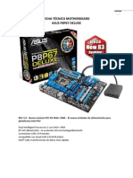 Ficha Tecnica Motherboard ASUS P8P67 DELUXE