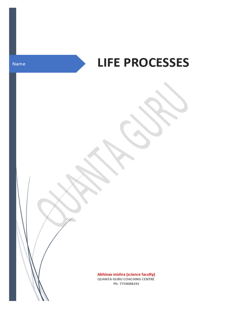 Life Processes | PDF | Heart | Circulatory System