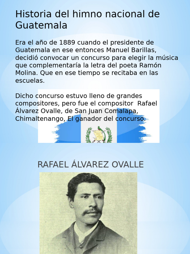 Historia del Himno Nacional de Guatemala | PDF | Himnos | Himnos nacionales