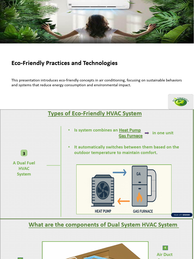 Eco-Friendly HVAC Systems Explained | PDF | Air Conditioning | Heat Pump