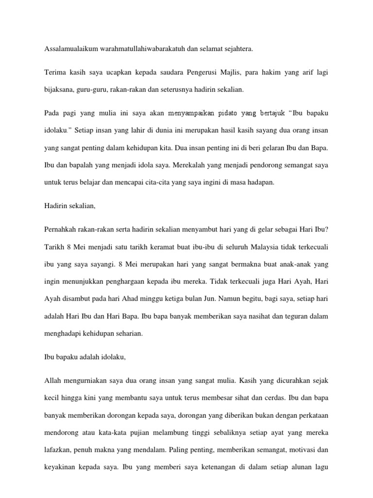 Assalamualaikum Warahmatullahiwabarakatuh Dan Selamat Sejahter1 Pdf