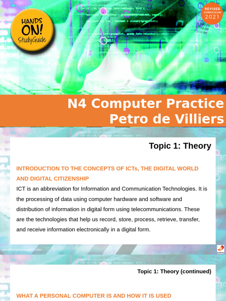 N4 Computer Practice (De Villiers) | PDF | World Wide Web | Internet & Web