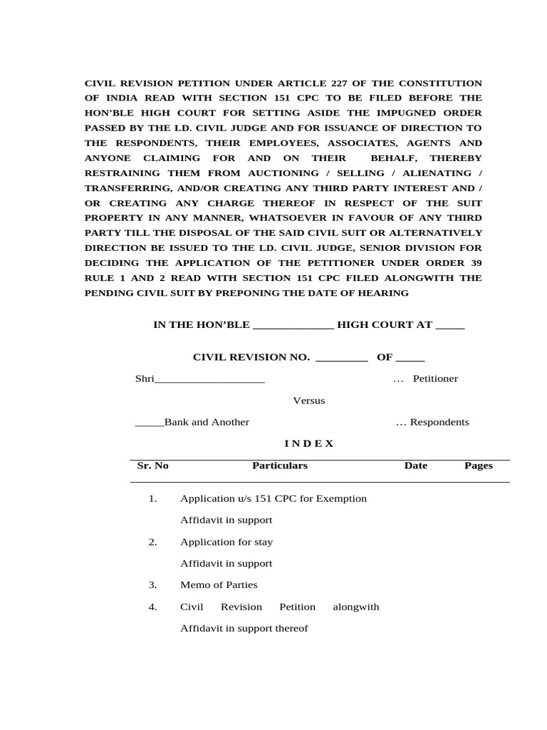 In The Hon'ble - High Court at | PDF | Lawsuit | Affidavit