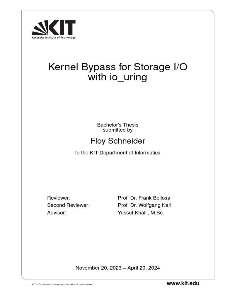 Kernel Bypass with io_uring Library | PDF | Kernel (Operating System ...