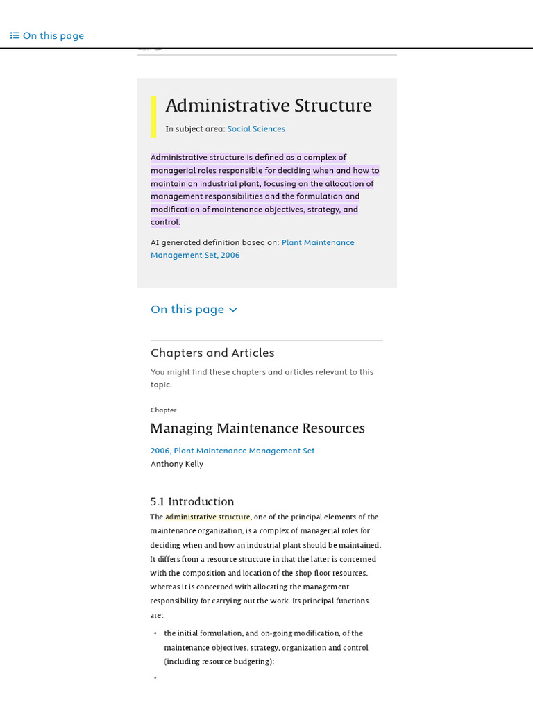 Understanding Administrative Structures | PDF | Organizational ...