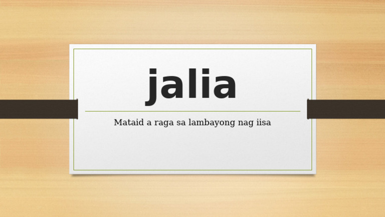 Jalia | PDF