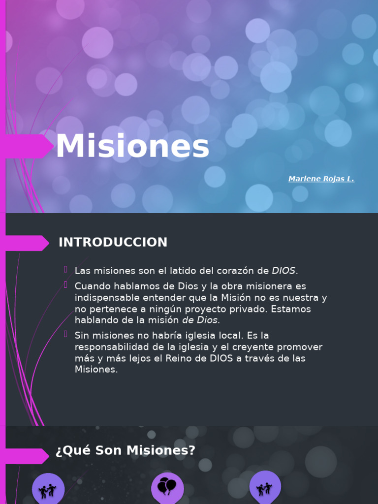 La Misión de Dios: Fundamentos y Prácticas | PDF | Misionero | Iglesia ...