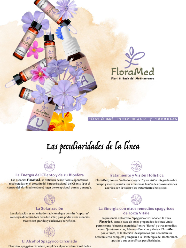 Esencias FloraMed: Terapia Floral Spagyrica | PDF | Agua | Moléculas