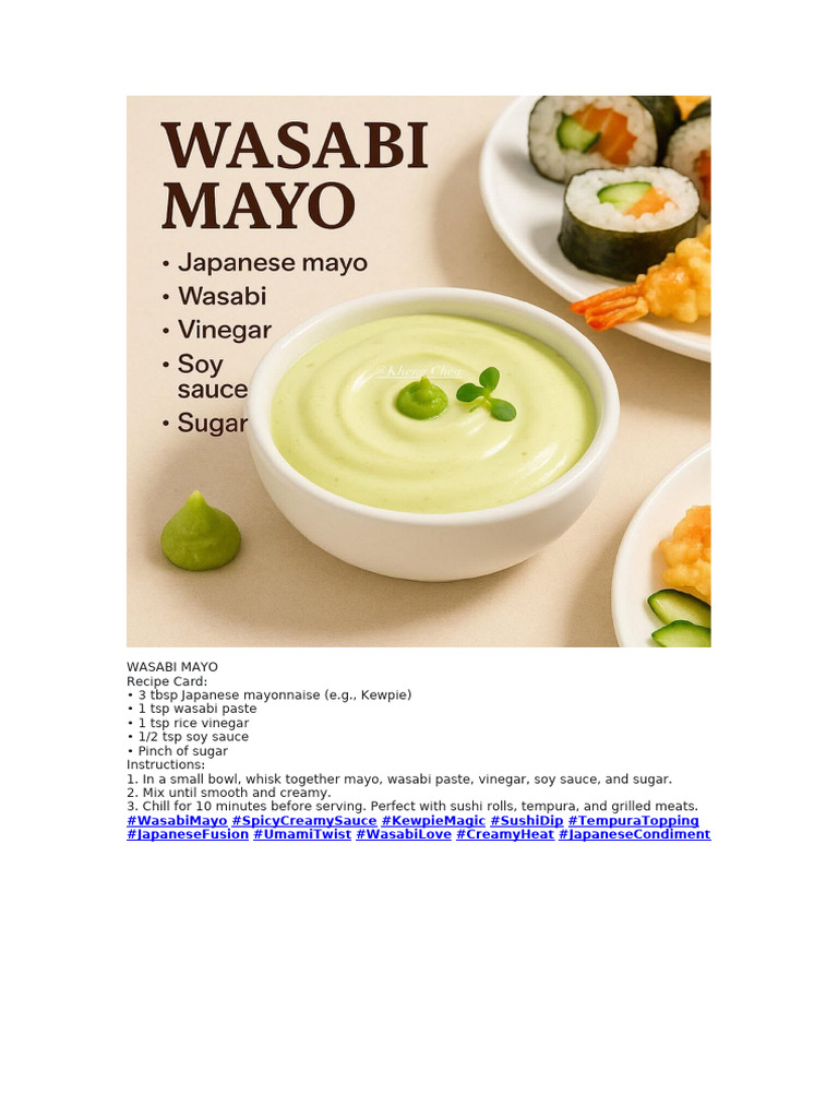 Wasabi Mayo | PDF