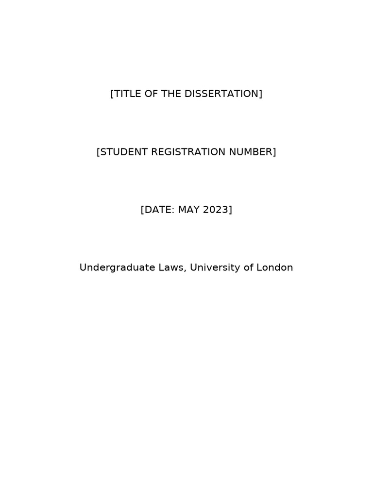 Dissertation Layout Template - Tagged | PDF