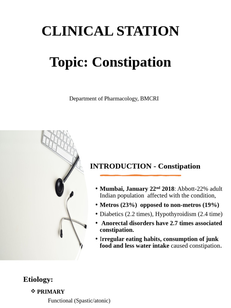 Clinical Station - Constipation | PDF | Constipation | Opioid