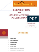 Presentation: Online National Polling ONP
