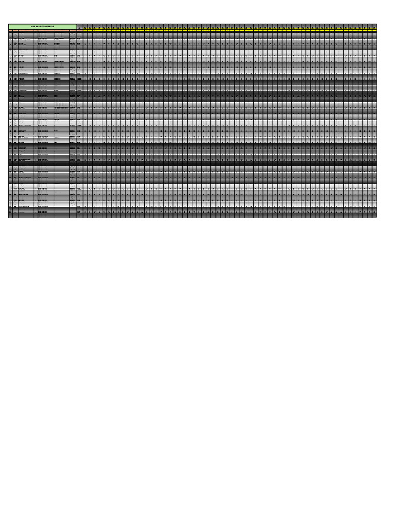 Line 01 Shift Schedule Overview | PDF