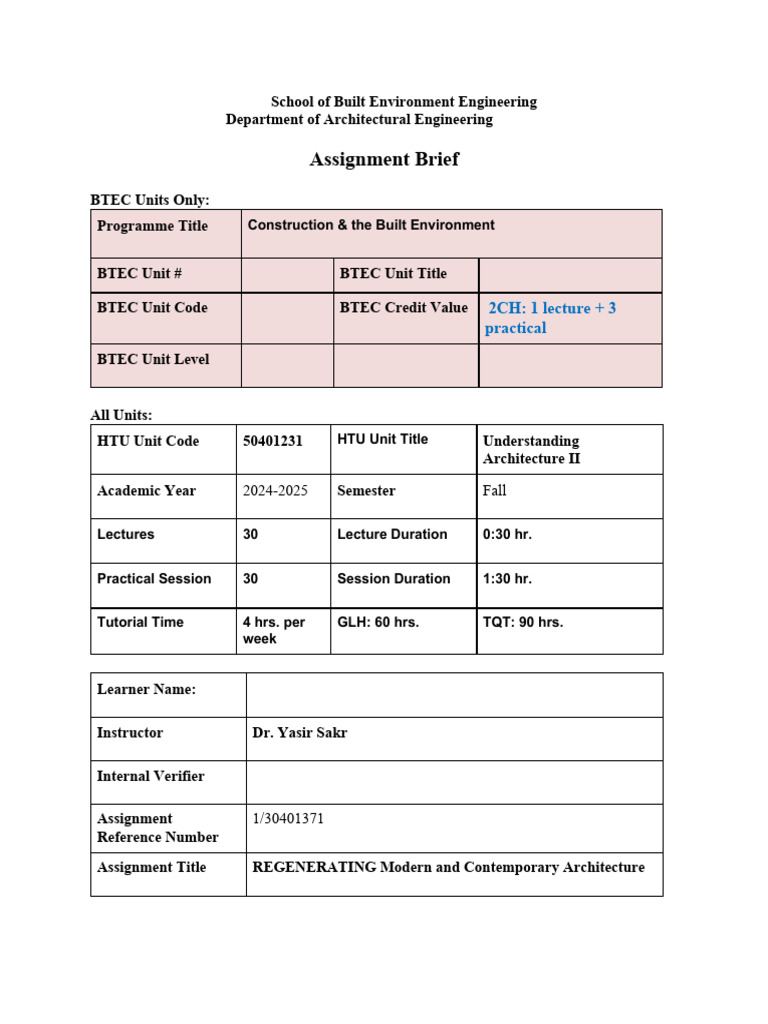 Regenerating Modern Architecture Assignment | PDF | Plagiarism | Design