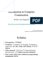 Introduction To Compiler Construction: Robert Van Engelen