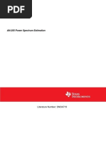 AN-255 Power Spectrum Estimation: Literature Number: SNOA719