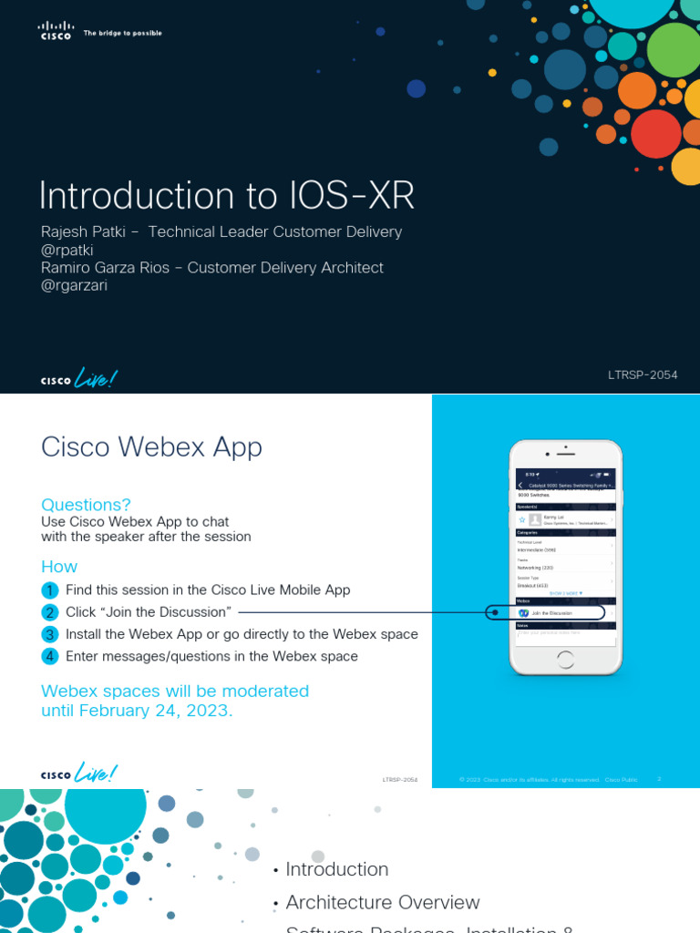 Introduction to IOS-XR Architecture | PDF | Ip Address | I Pv6
