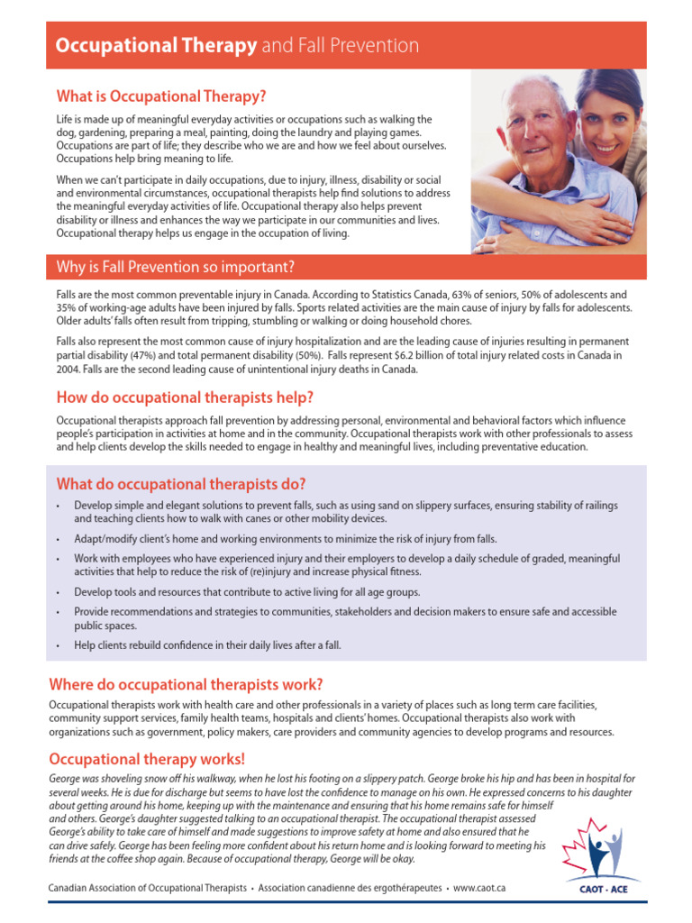 Fall Prevention Strategies in OT | PDF | Occupational Therapy | Health Care