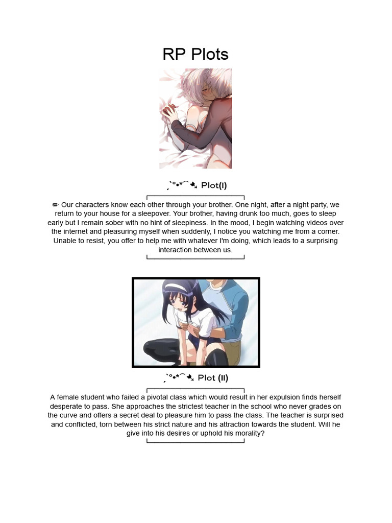 Engaging RP Plot Ideas for Adults | PDF