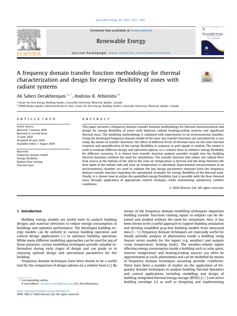 A Frequency Domain Transfer Function Methodology For Thermal ...
