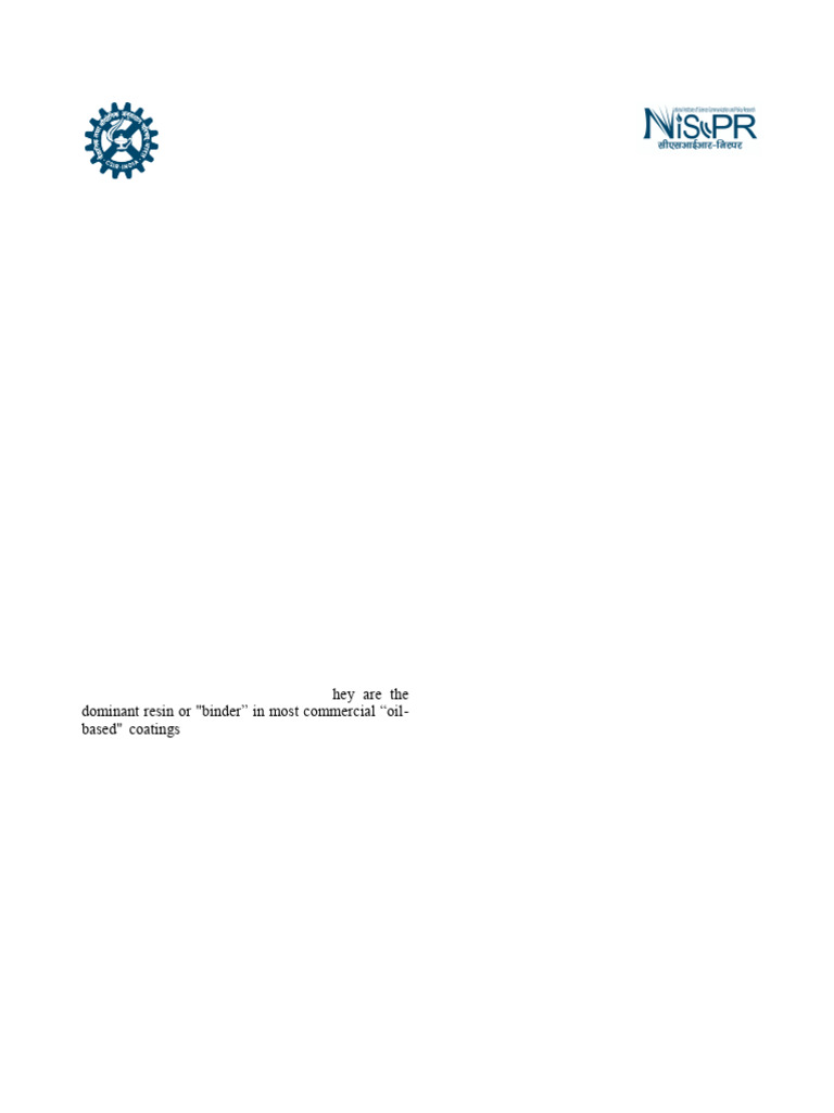 Alkyd Resins from Watermelon Seed Oil | PDF | Chemistry | Chemical ...