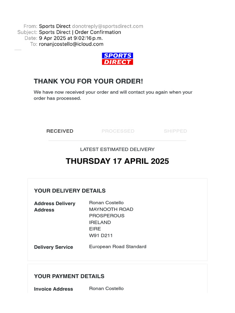 Wareshop2 Order Confirmation Details | PDF | Payments | Money