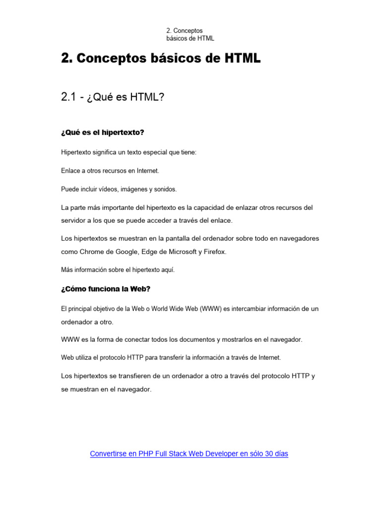 Introducción a HTML y su Función | PDF | HTML | Redes
