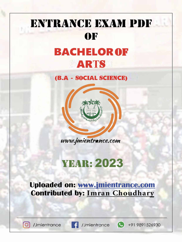 BA Social Sciences 2023 | PDF