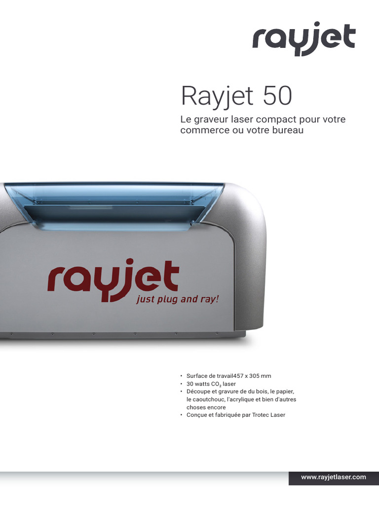 Graveur laser Rayjet 50 : Compact et Efficace | PDF | Gravure | Sécurité