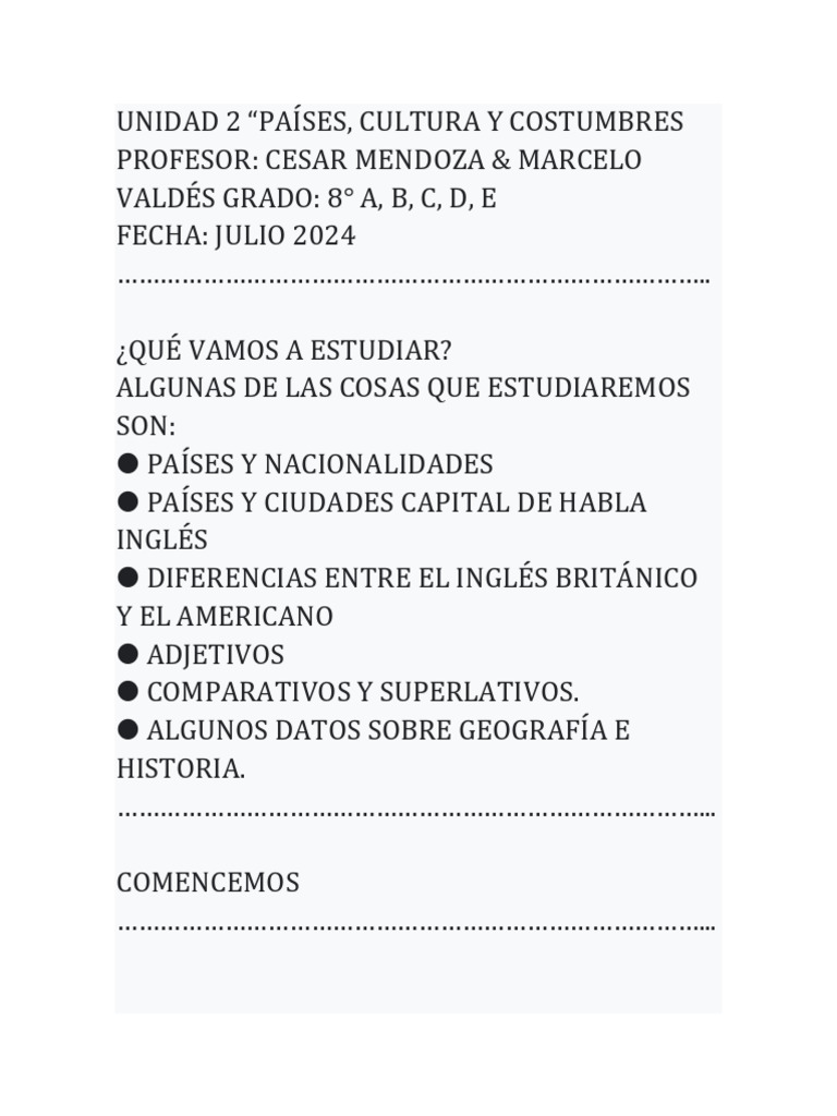 Unidad 2 | PDF