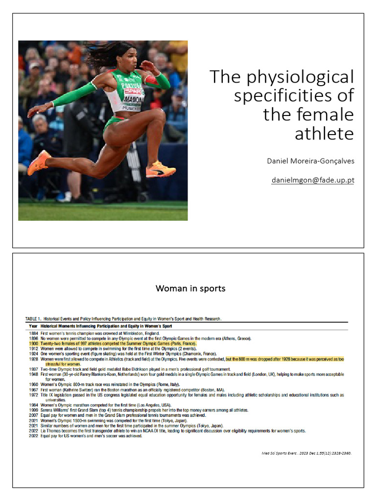 Physiological Differences in Female Athletes | PDF | Skeletal Muscle ...
