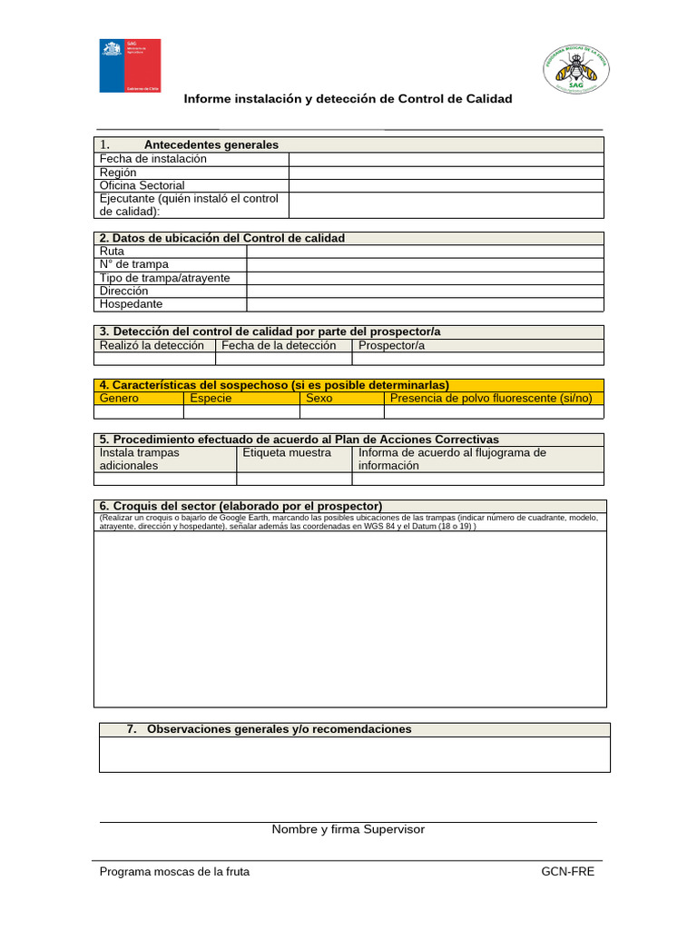 Informe de Control de Calidad | PDF