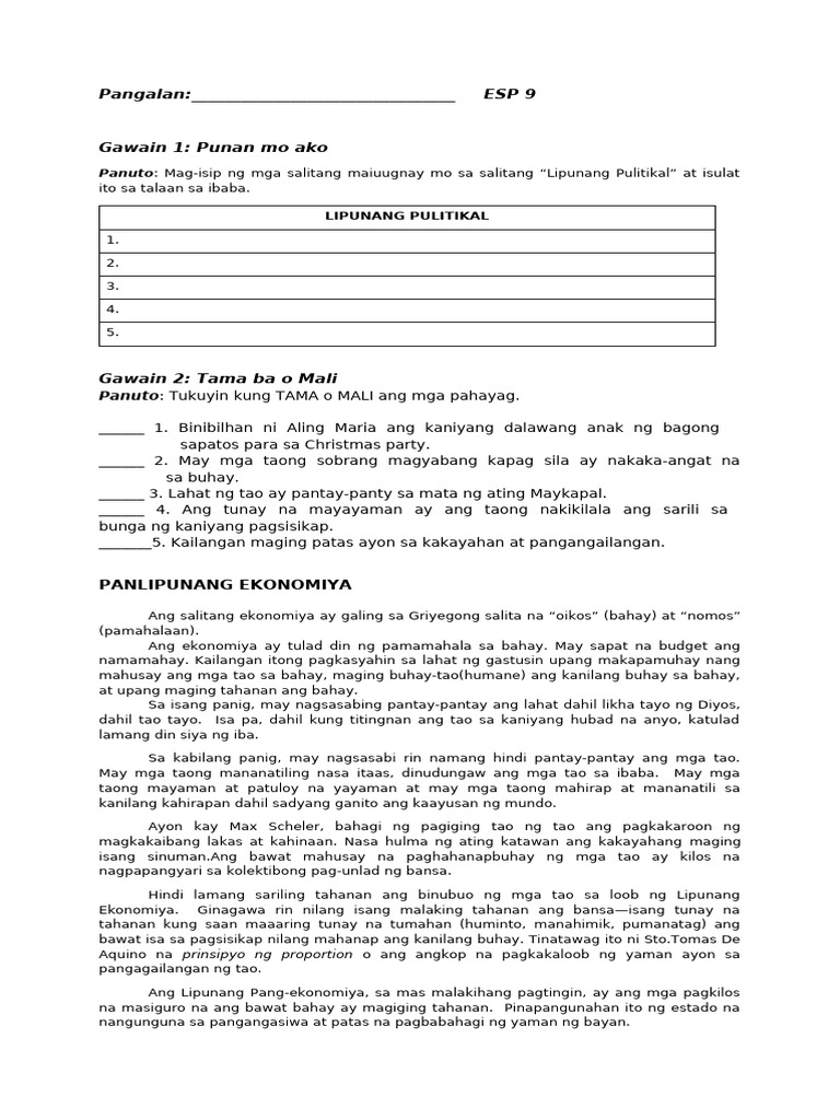 Esp 9 Adm Q1 | PDF