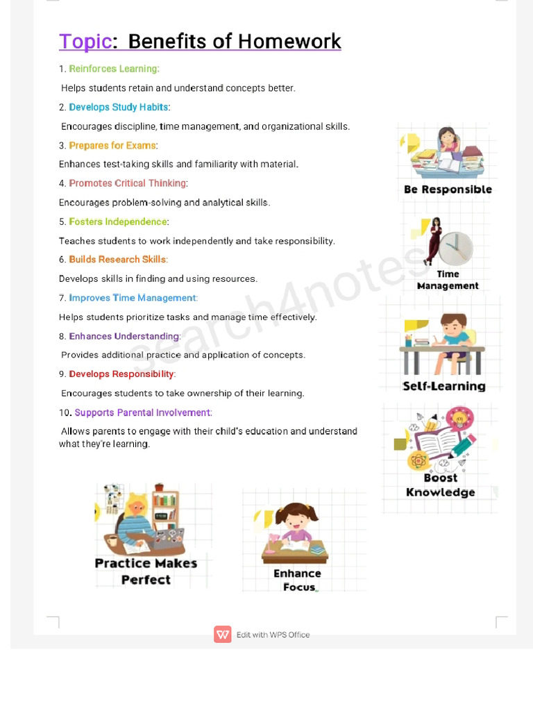 Benefits of Homework | PDF